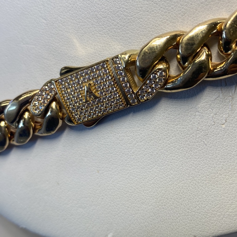 NEW 14K Solid Gold Cuban Necklace 26” - Picture 3 of 8